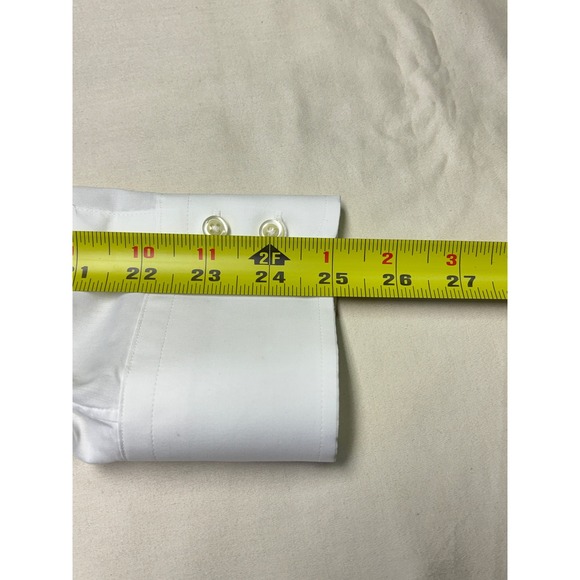 Brooks Brothers White Egyptian Cotton Dress Shirt 17 34 Made in USA - Picture 9 of 9